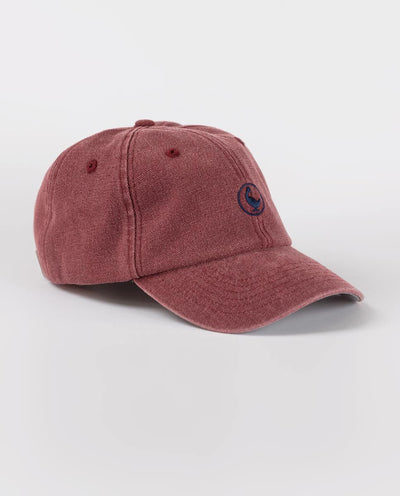 Washed Maroon Canvas Hat - Maroon