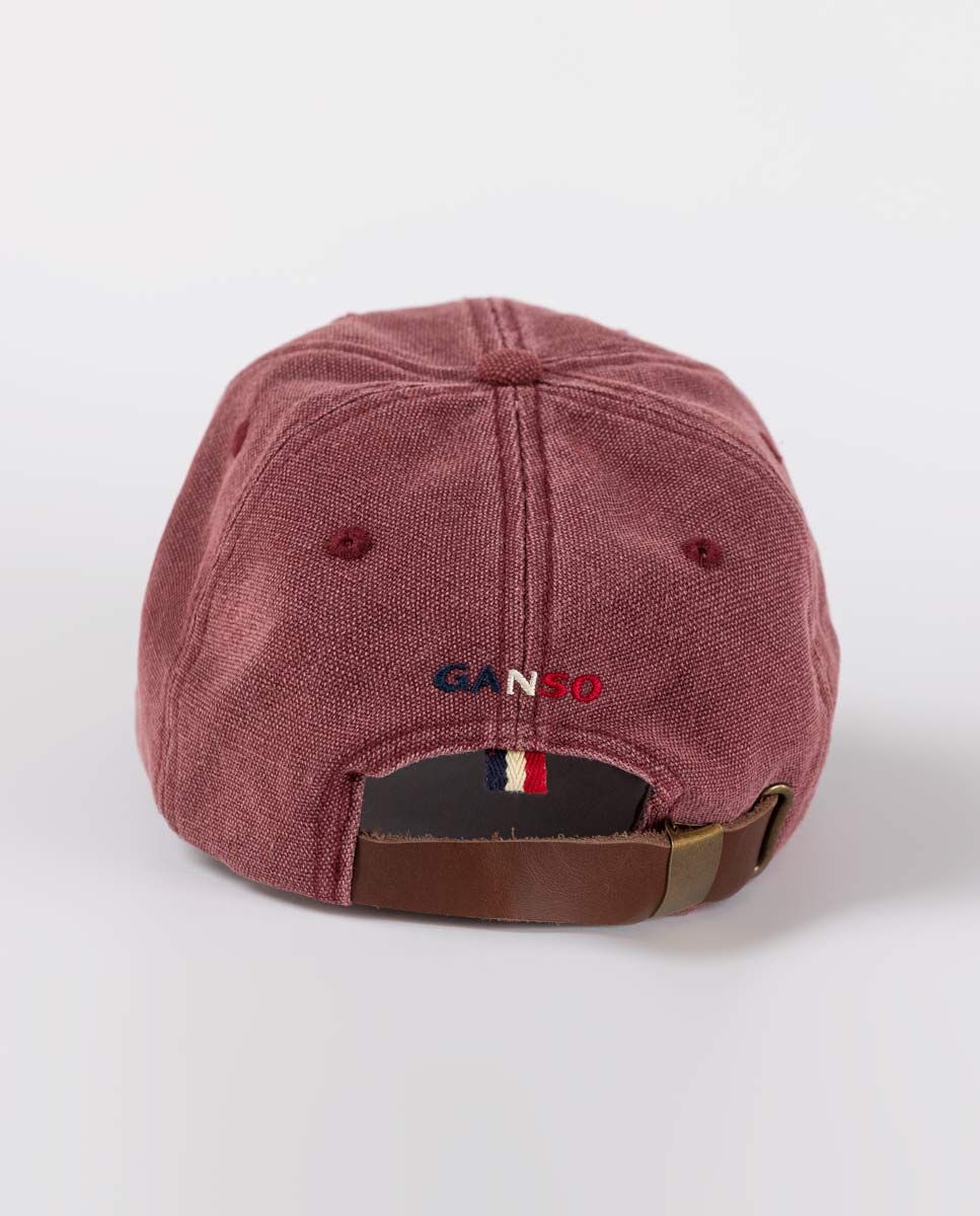 Washed Maroon Canvas Hat - Maroon