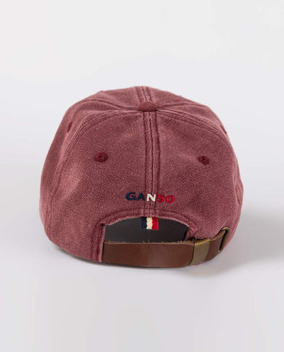 Washed Maroon Canvas Hat - Maroon