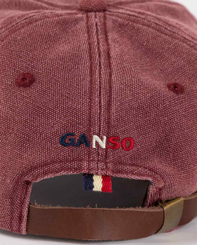 Washed Maroon Canvas Hat - Maroon
