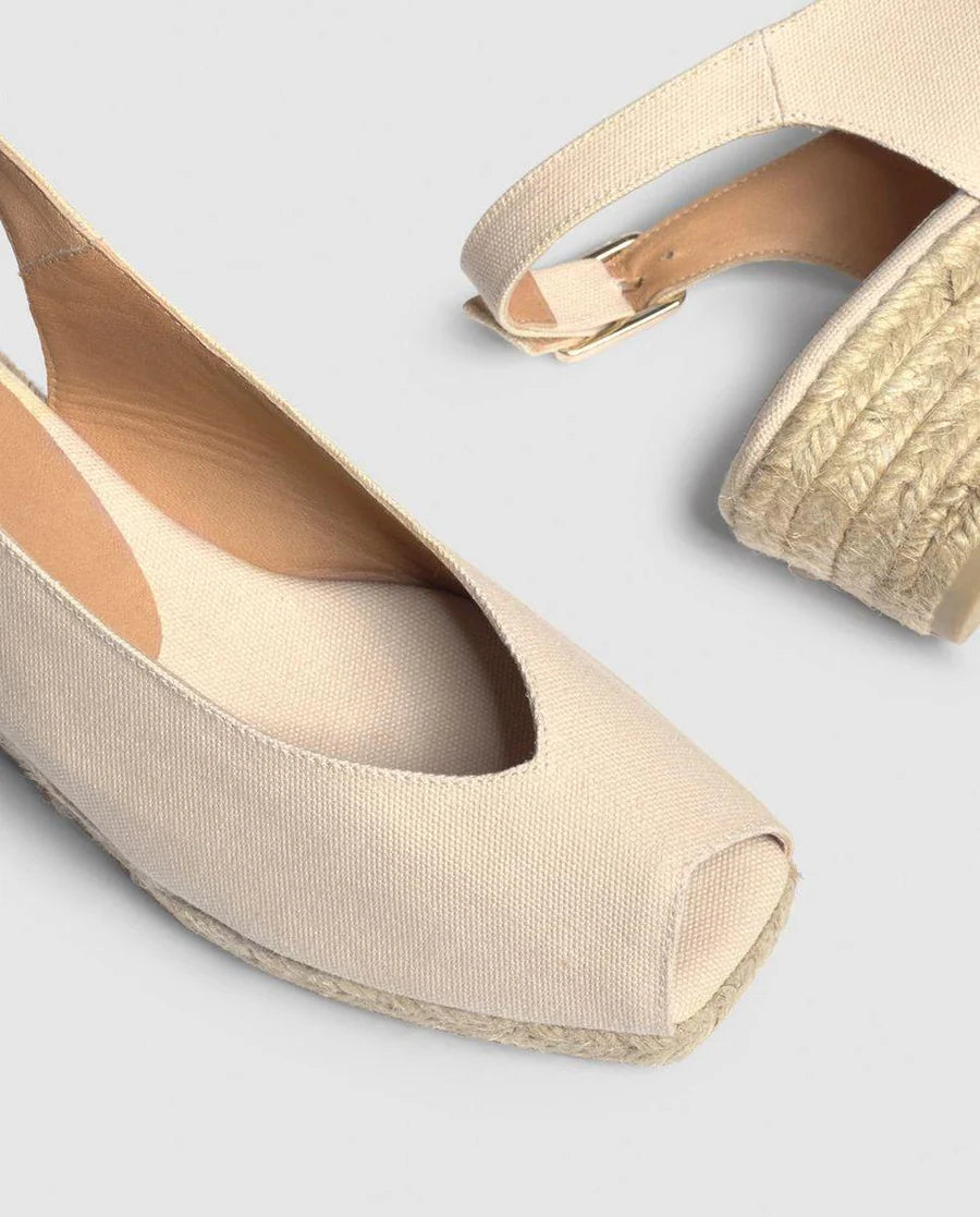 DOSALIA SLING BACK ESPADRILLE - Ivory