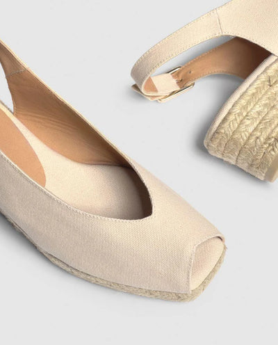 DOSALIA SLING BACK ESPADRILLE - Ivory