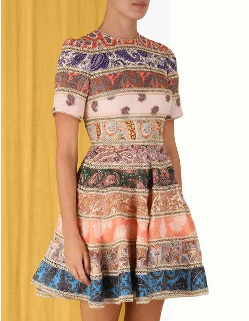 DEVI SPLICED MINI DRESS - Spliced