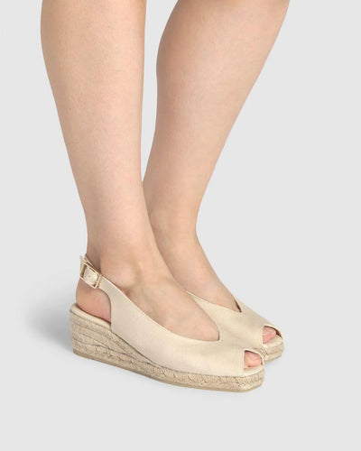 DOSALIA SLING BACK ESPADRILLE - Ivory