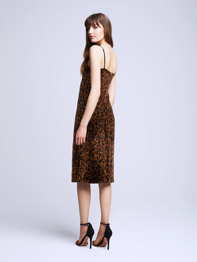 Indie Velvet Dress - Leopard