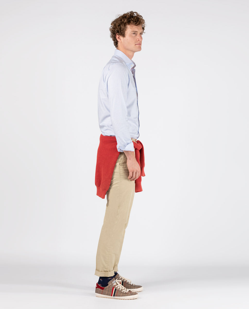 Pin Point Yale Button Down - Light Blue