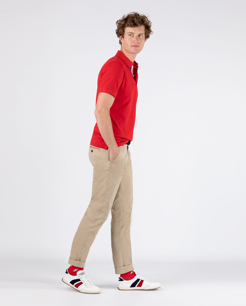 Polo Pique Short Sleeve Shirt - Red