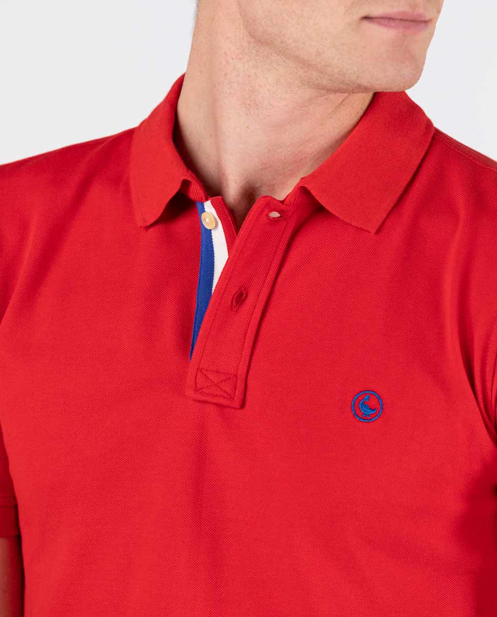 Polo Pique Short Sleeve Shirt - Red