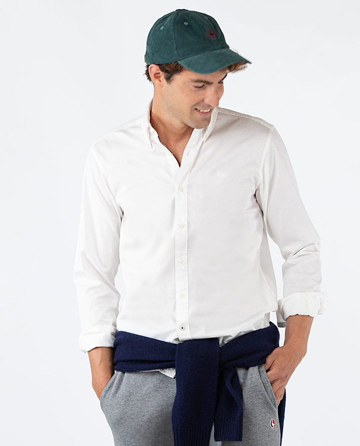 Gabardine Shirt - White