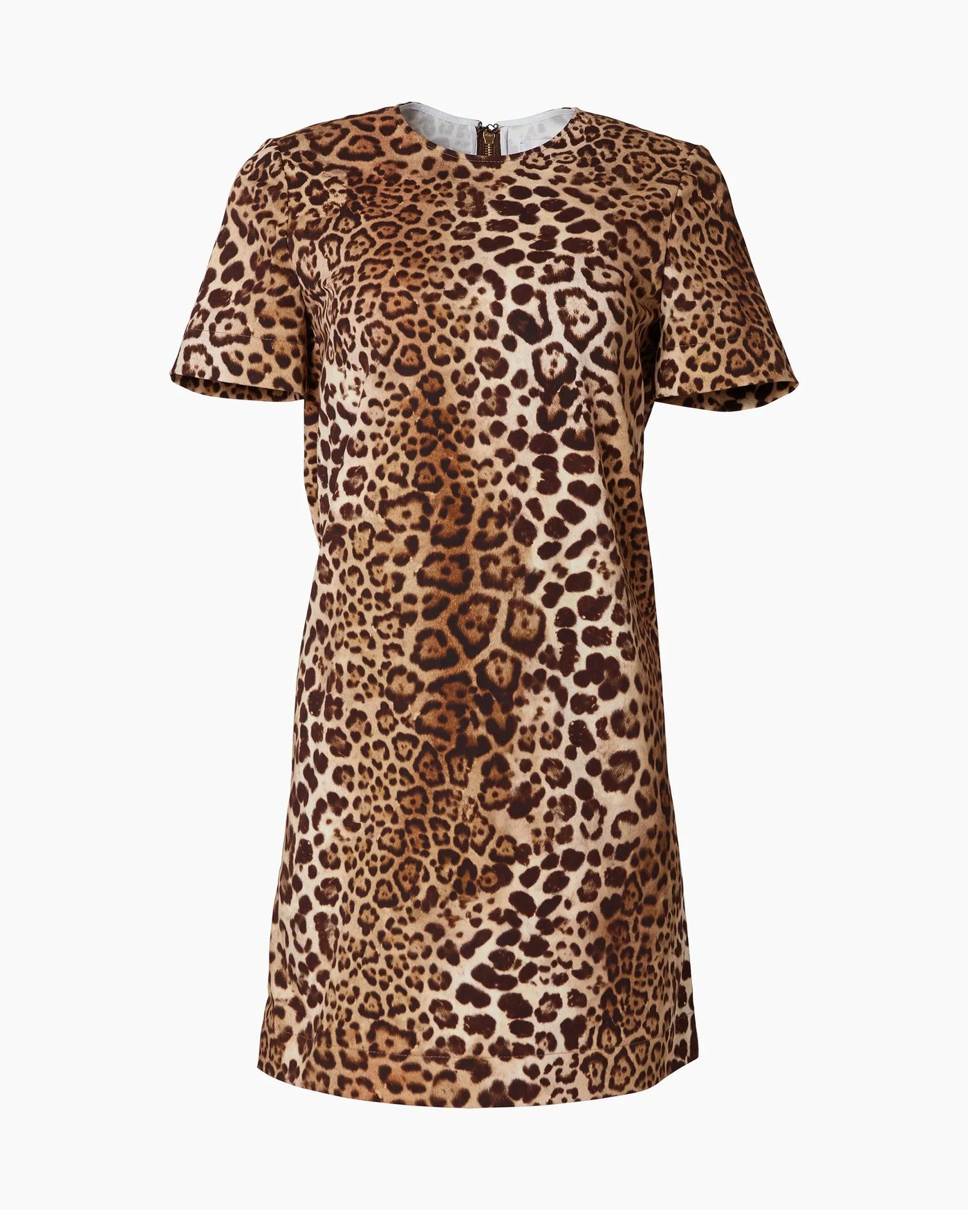 Leopard Print Shift Mini Dress