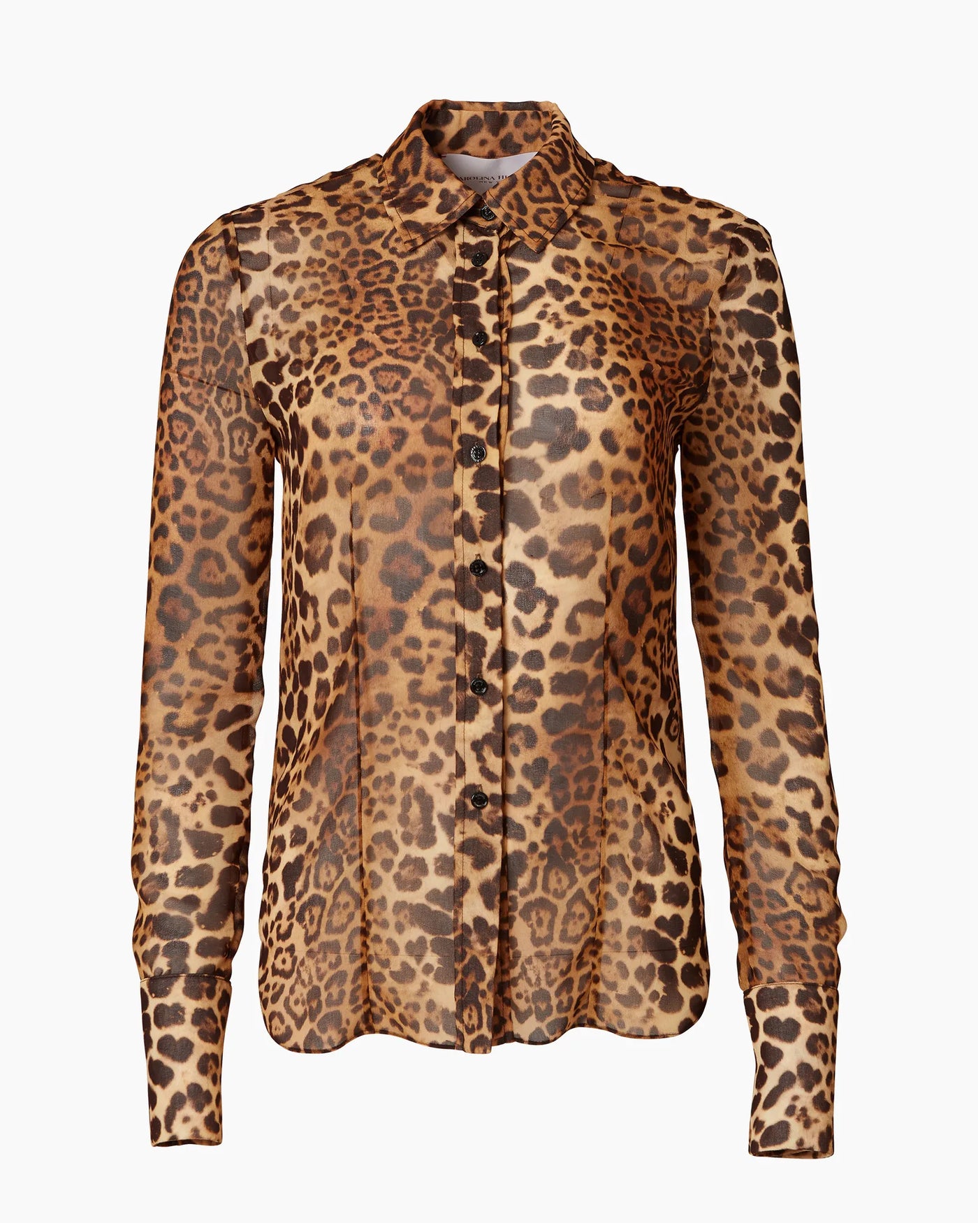 Leopard Print Chiffon Shirt