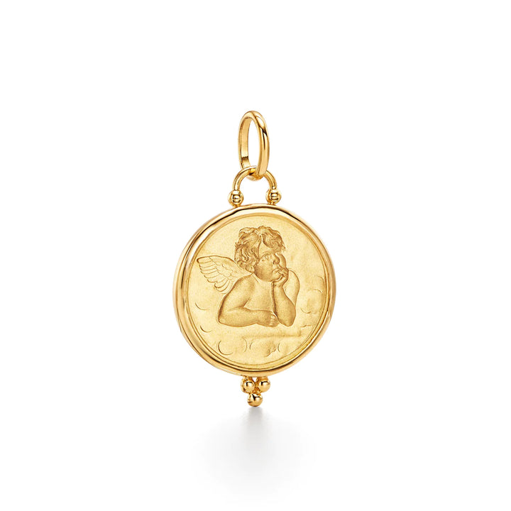 18k angel pendant 21mm