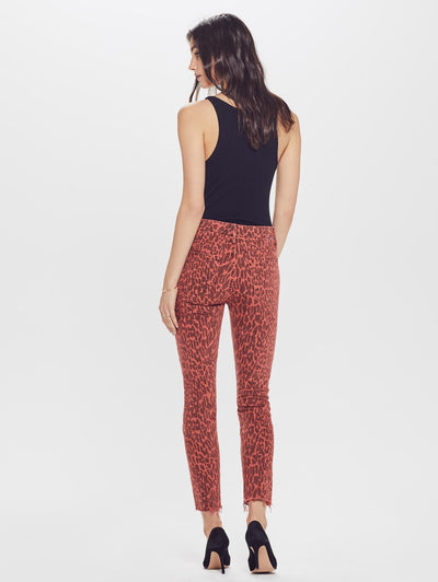 The High Waisted Looker Ankle Fray - Animal Attraction
