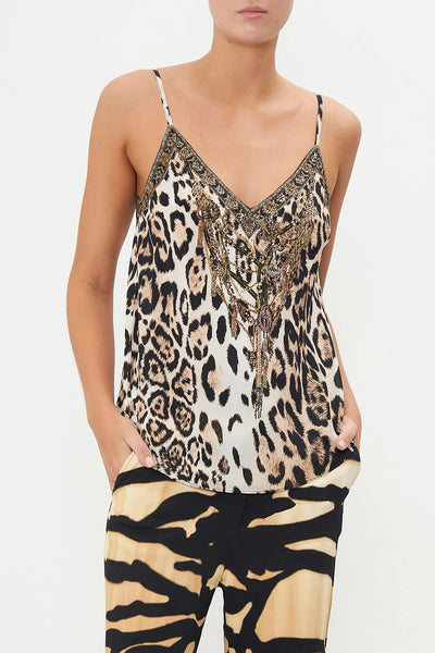 V-Neck Bias Cami - Cool For Cats