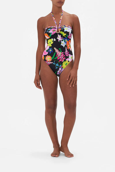 bandeau one piece with ring trim - away with the fairies
