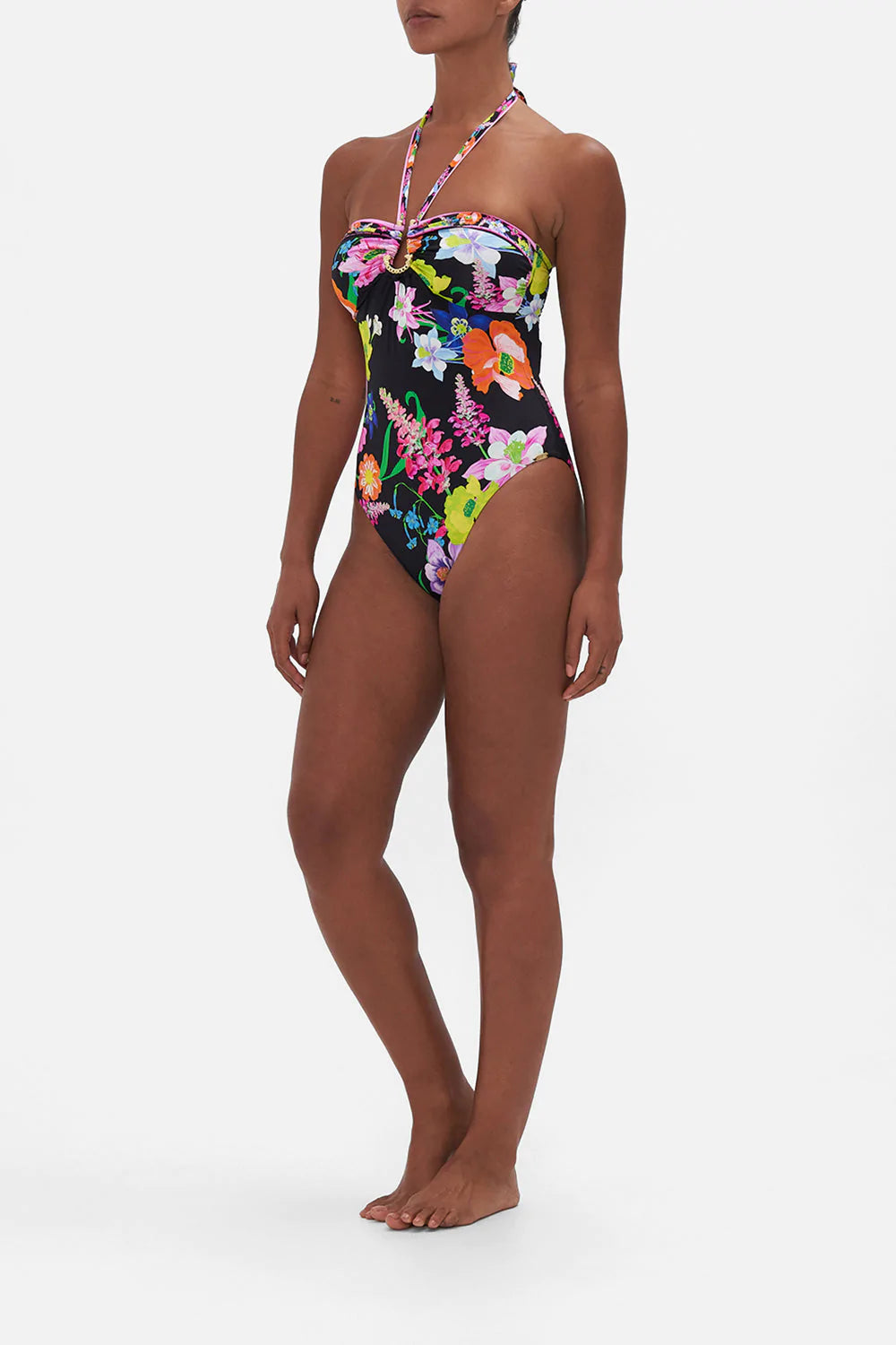 bandeau one piece with ring trim - away with the fairies