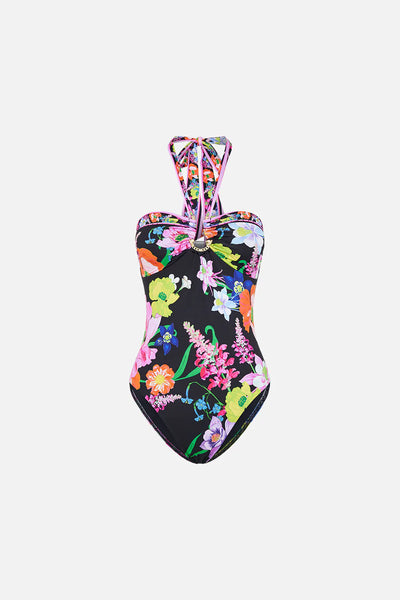 bandeau one piece with ring trim - away with the fairies