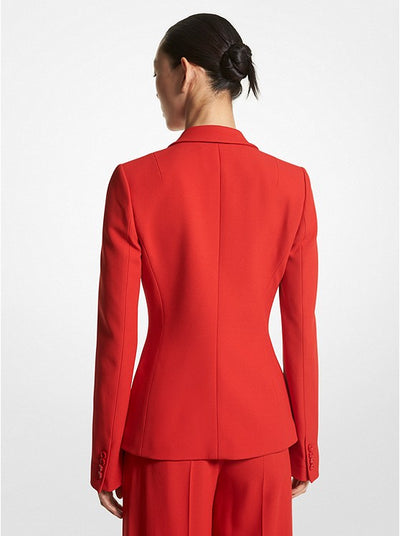 Double Crepe Sablé Blazer - Poppy