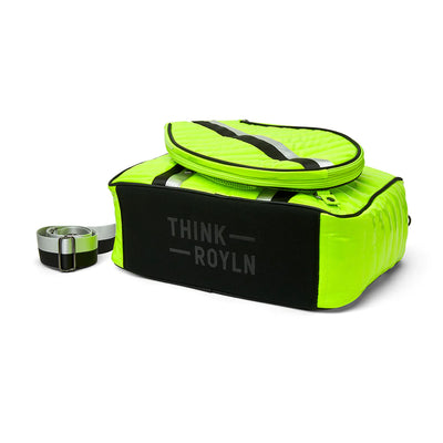 YOU ARE THE CHAMPION TENNIS BAG - Neon Yellow Patent