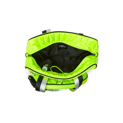 YOU ARE THE CHAMPION TENNIS BAG - Neon Yellow Patent