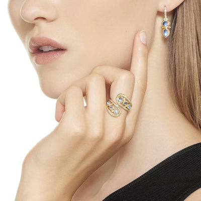 18k dynasty drop earrings