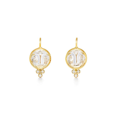 18k moonface earrings 10mm