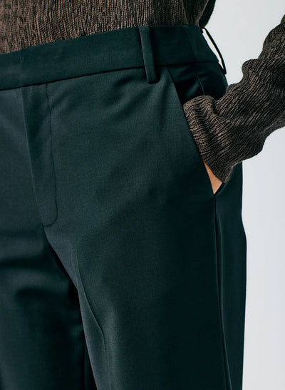 Tropical Wool Elfie Trouser with Slits - Regular - Black