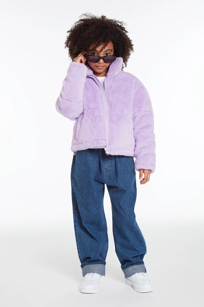 Billie Kids Puffer Jacket - Wisteria