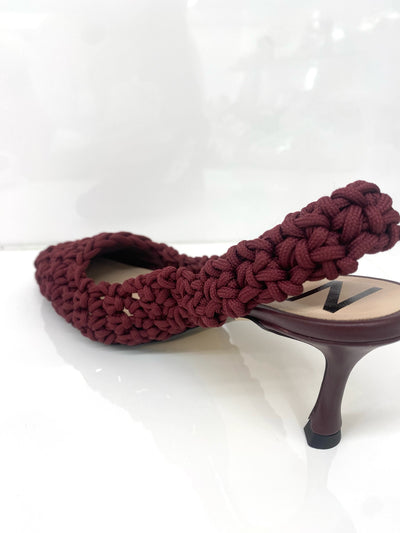 CROCHET SLINGBACK - red