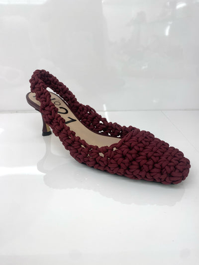 CROCHET SLINGBACK - red