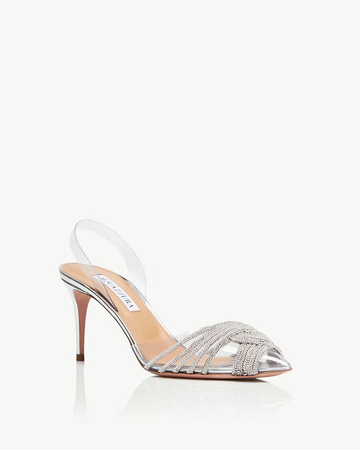 Gatsby Sling Pump 75 - Silver