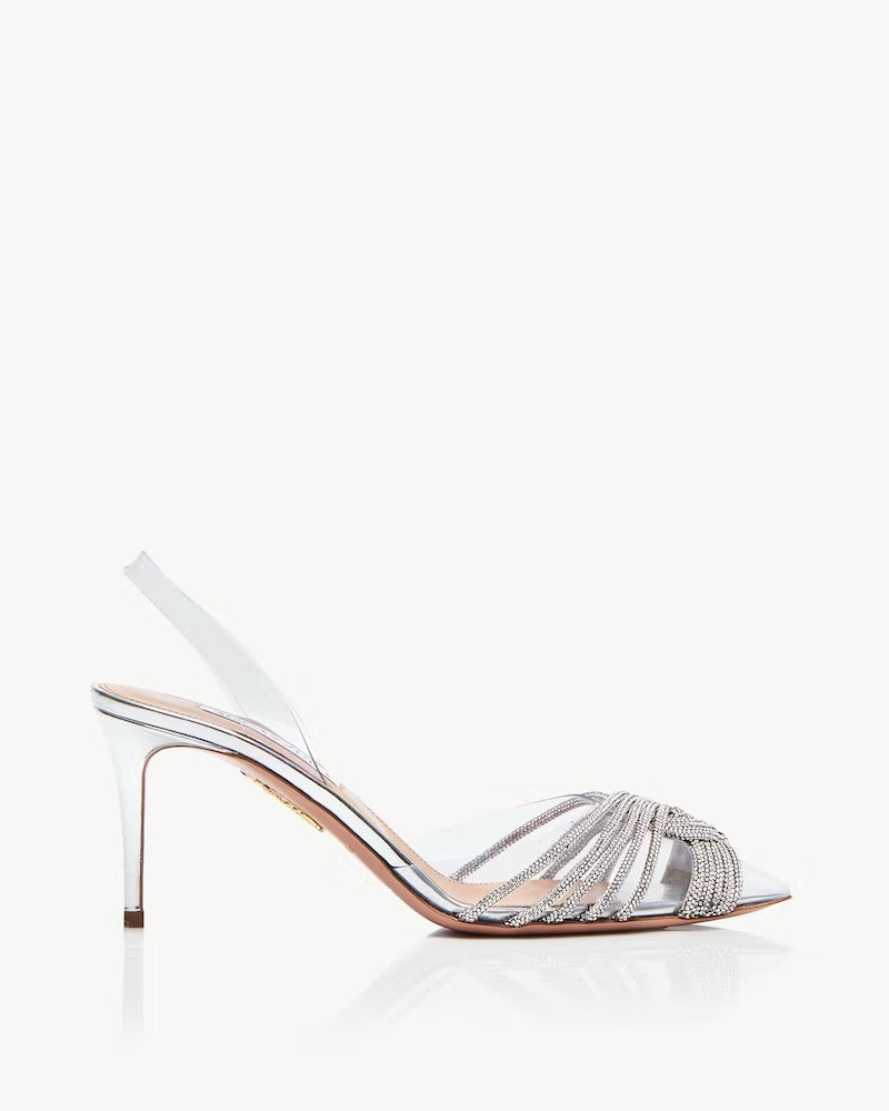 Gatsby Sling Pump 75 - Silver