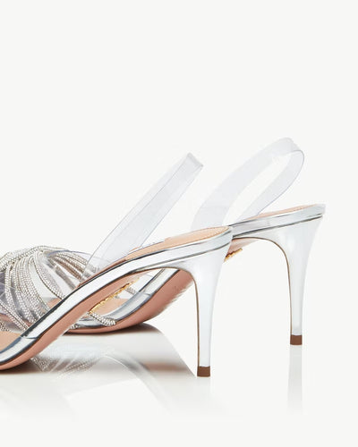 Gatsby Sling Pump 75 - Silver