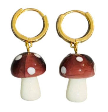 Mushroom Earring - More Colors Available