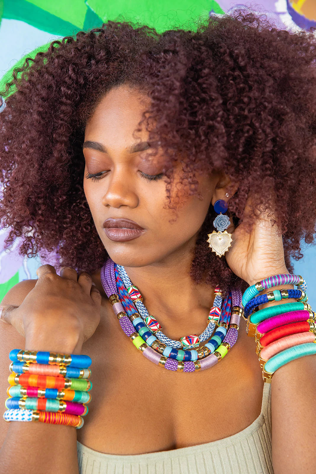Colorblock Necklace - More Colors Available