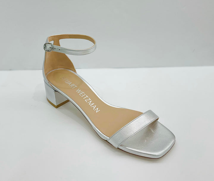 NUDISTCURVE 35mm BLOCK SANDAL - Liquid Metallic