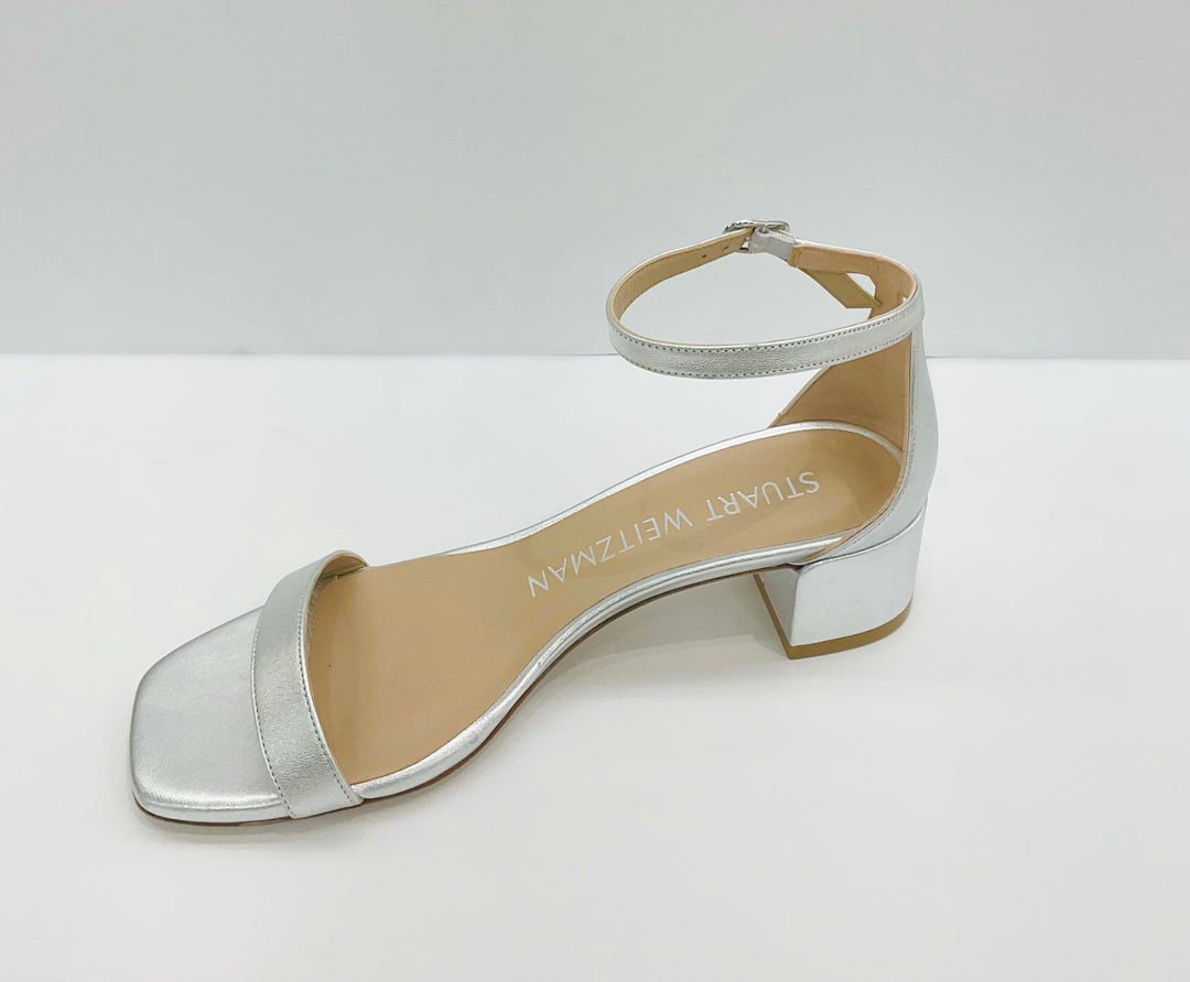 NUDISTCURVE 35mm BLOCK SANDAL - Liquid Metallic