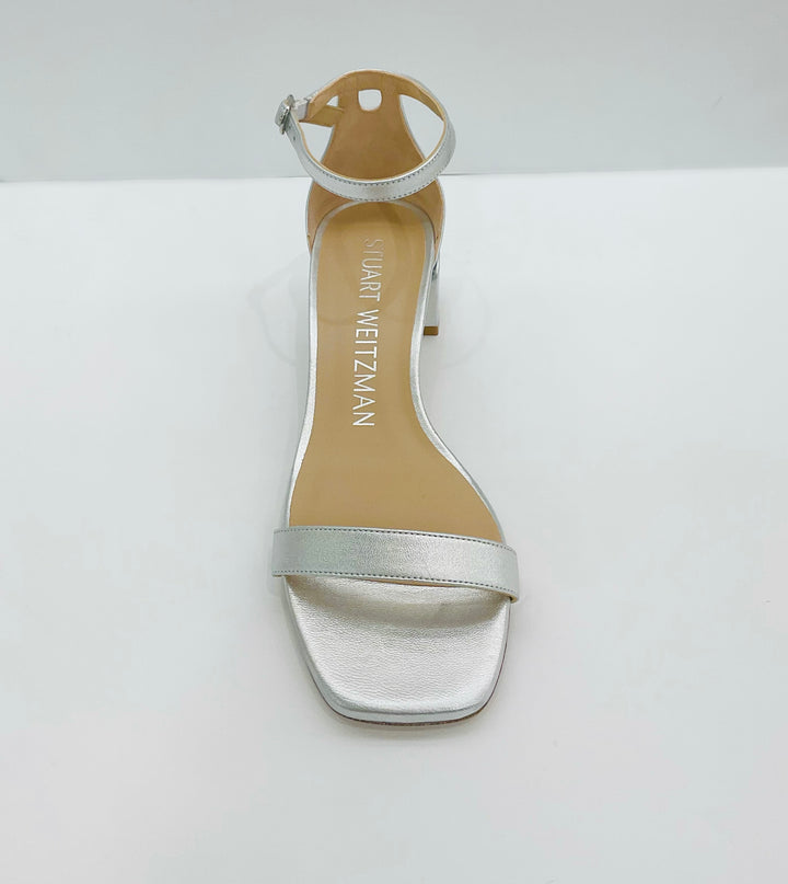 NUDISTCURVE 35mm BLOCK SANDAL - Liquid Metallic