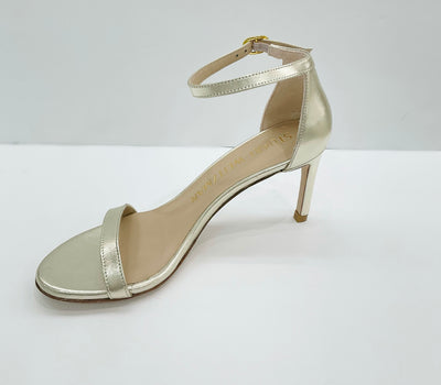 NUNAKED STRAIGHT SANDAL - Platino