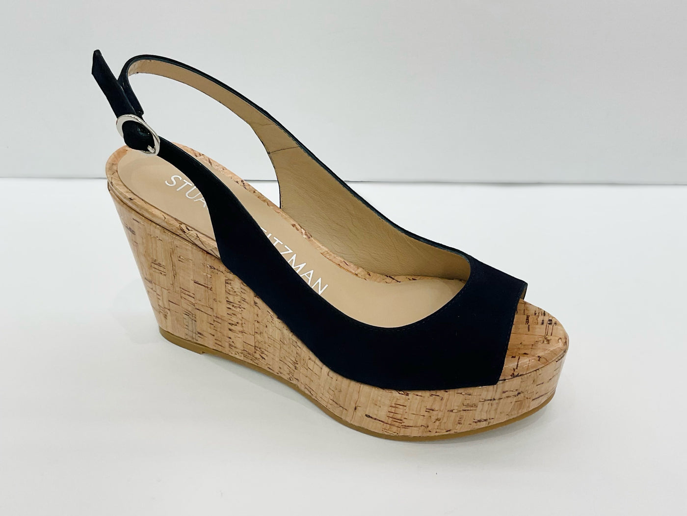 RIVIERA CORK PLAT. WEDGE - True Blue