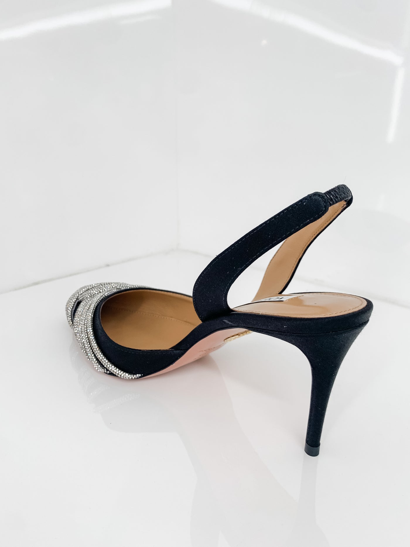 Gatsby Sling Back 75mm - Black