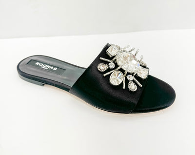 RASO CRYSTAL FLAT - Black