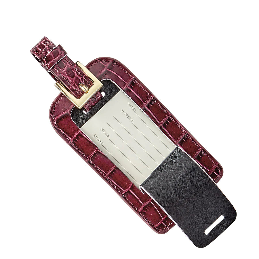 Leather Luggage Tag - More Colors Available