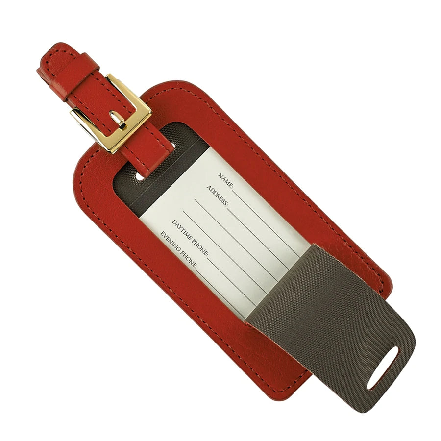 Leather Luggage Tag - More Colors Available