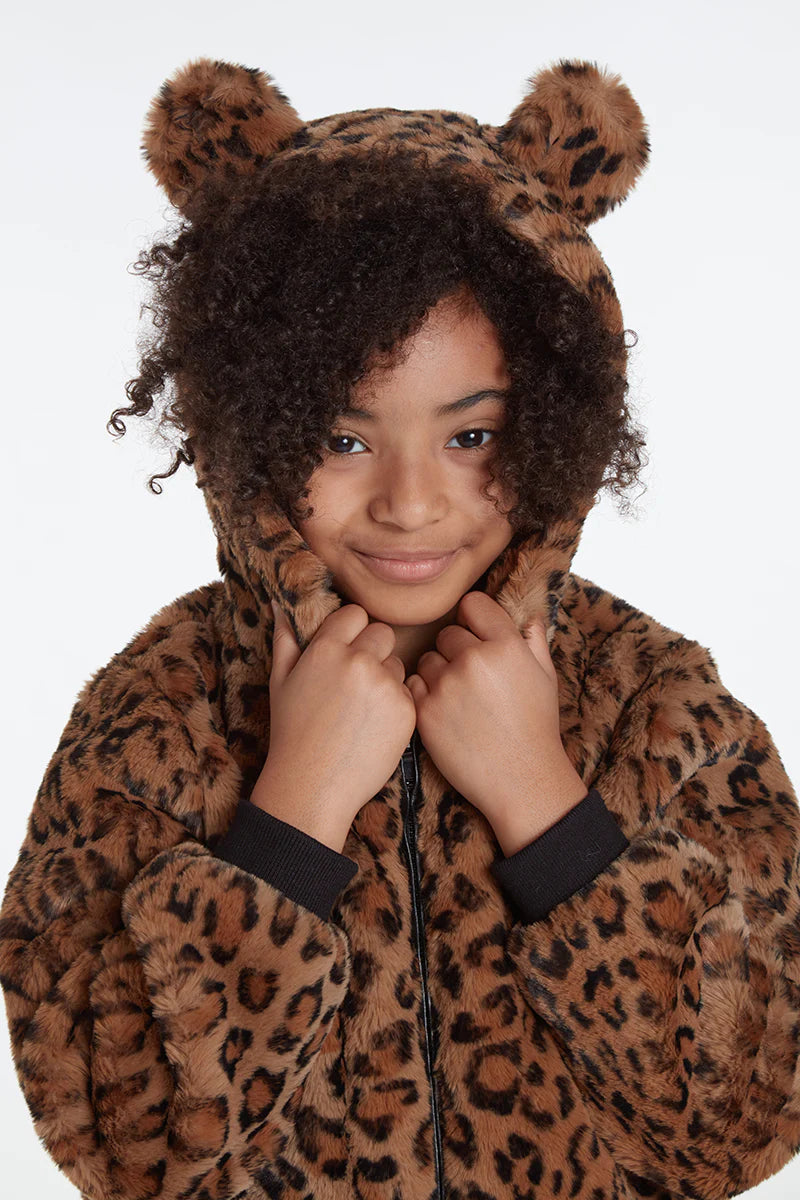 Lily Kids Coat - Leopard