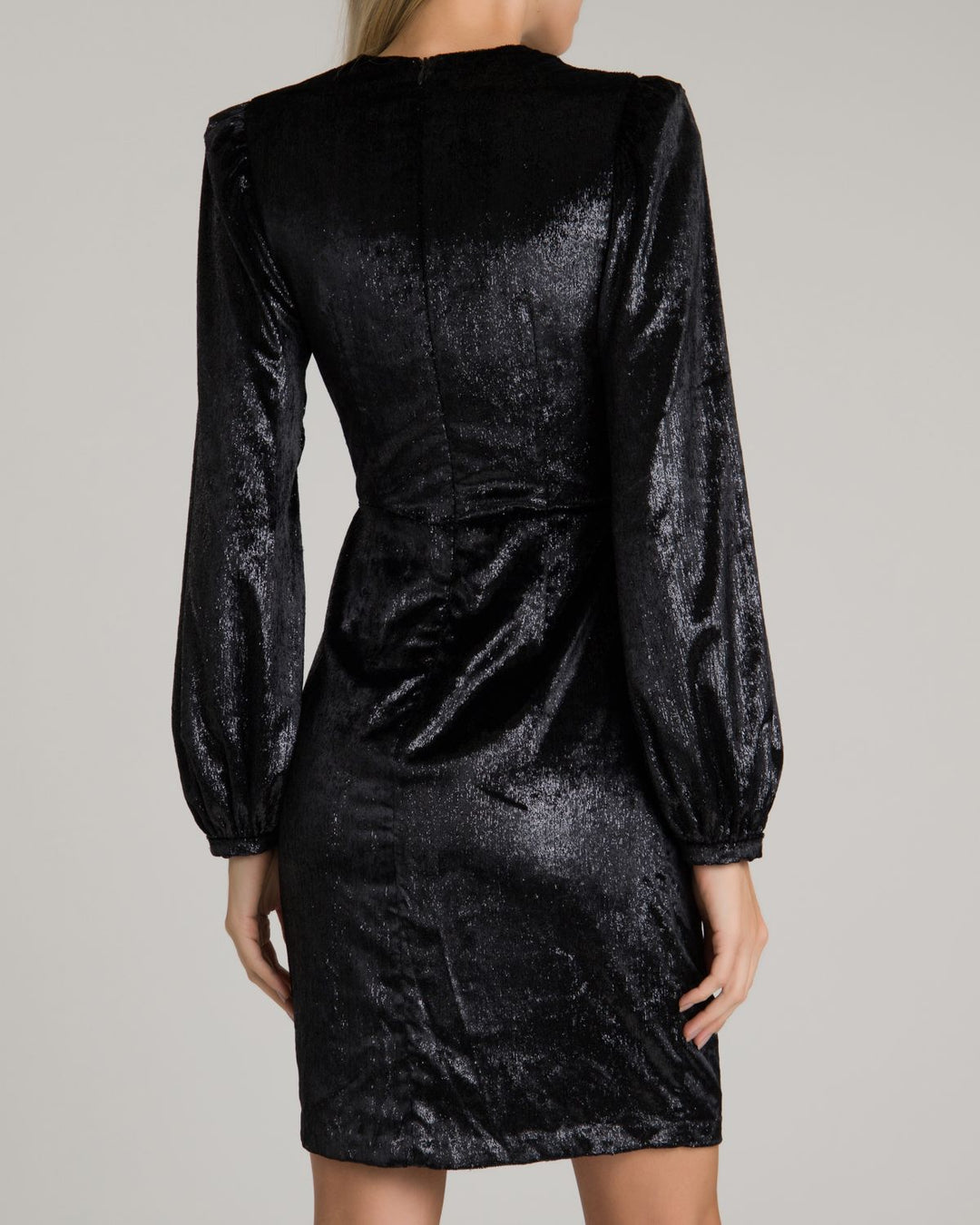 Liquid Velvet Dress - Black