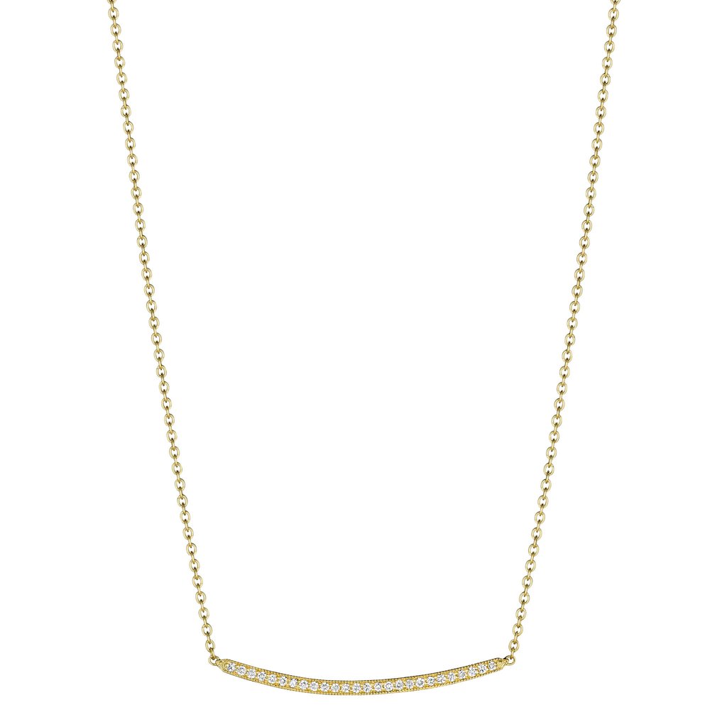 18K Petite Forever Bar Necklace - Yellow Gold