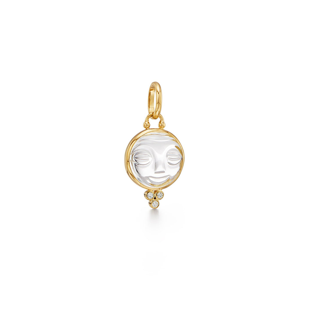 18K Moonface Pendant 15mm