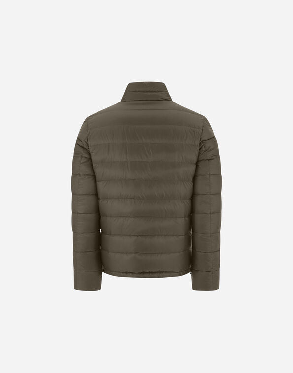 REVERSIBLE NYLON ULTRALIGHT BOMBER - Green/Grey