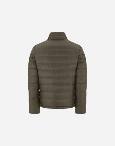 REVERSIBLE NYLON ULTRALIGHT BOMBER - Green/Grey